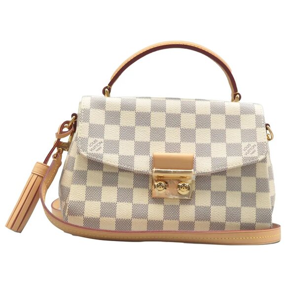 Louis Vuitton Handbags - 100% Authentic Louis Vuitton Croisette White Damier Azur Canvas Satchel